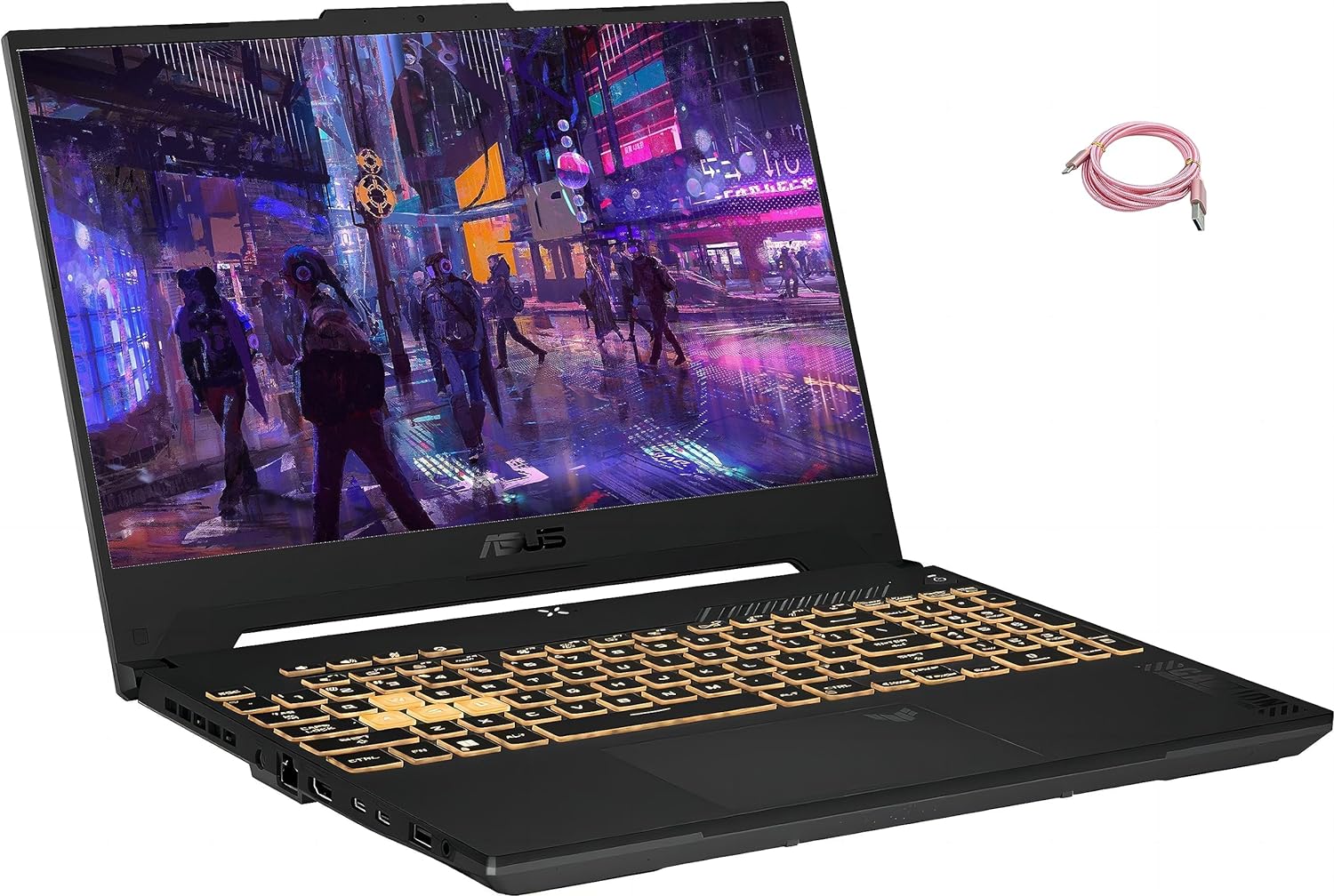 ASUS TUF Gaming F15 Gaming Laptop, 15.6” FHD 144Hz Display, Intel Core i7-12700H, GeForce RTX 4070 8GB GDDR6, 16GB DDR4, 1TB NVMe SSD, Wi-Fi 6, Windows 11, Mecha Gray English Arabic Keyboard ASUS TUF Gaming F15 Gaming Laptop, 15.6” FHD 144Hz Display, Intel Core i7-12700H, GeForce RTX 4070 8GB GDDR6, 16GB DDR4, 1TB NVMe SSD, Wi-Fi 6, Windows 11, Mecha Gray English Arabic Keyboard